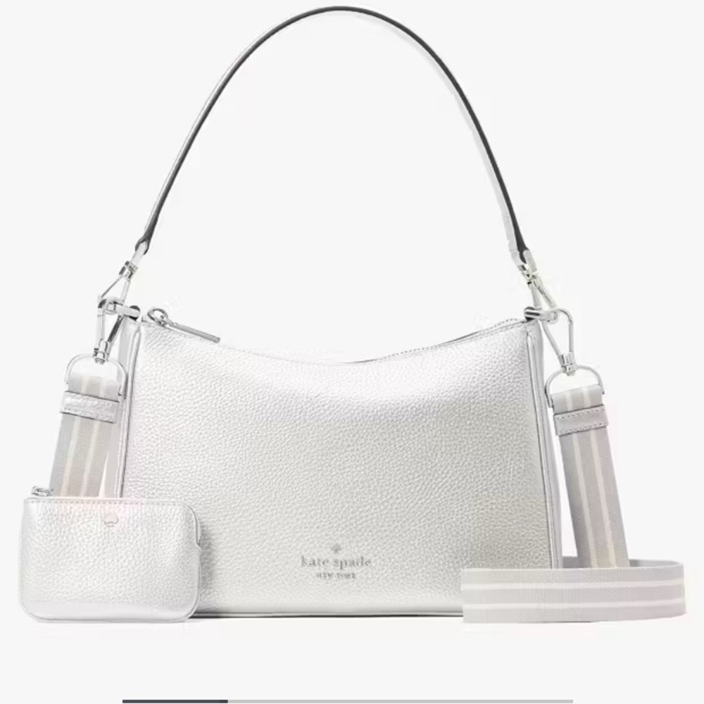 New KATE SPADE ❤️♠️❤️♠️ Rosie Metallic Medium Shoulder Bag